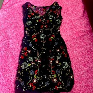 Black sequins Parker dress